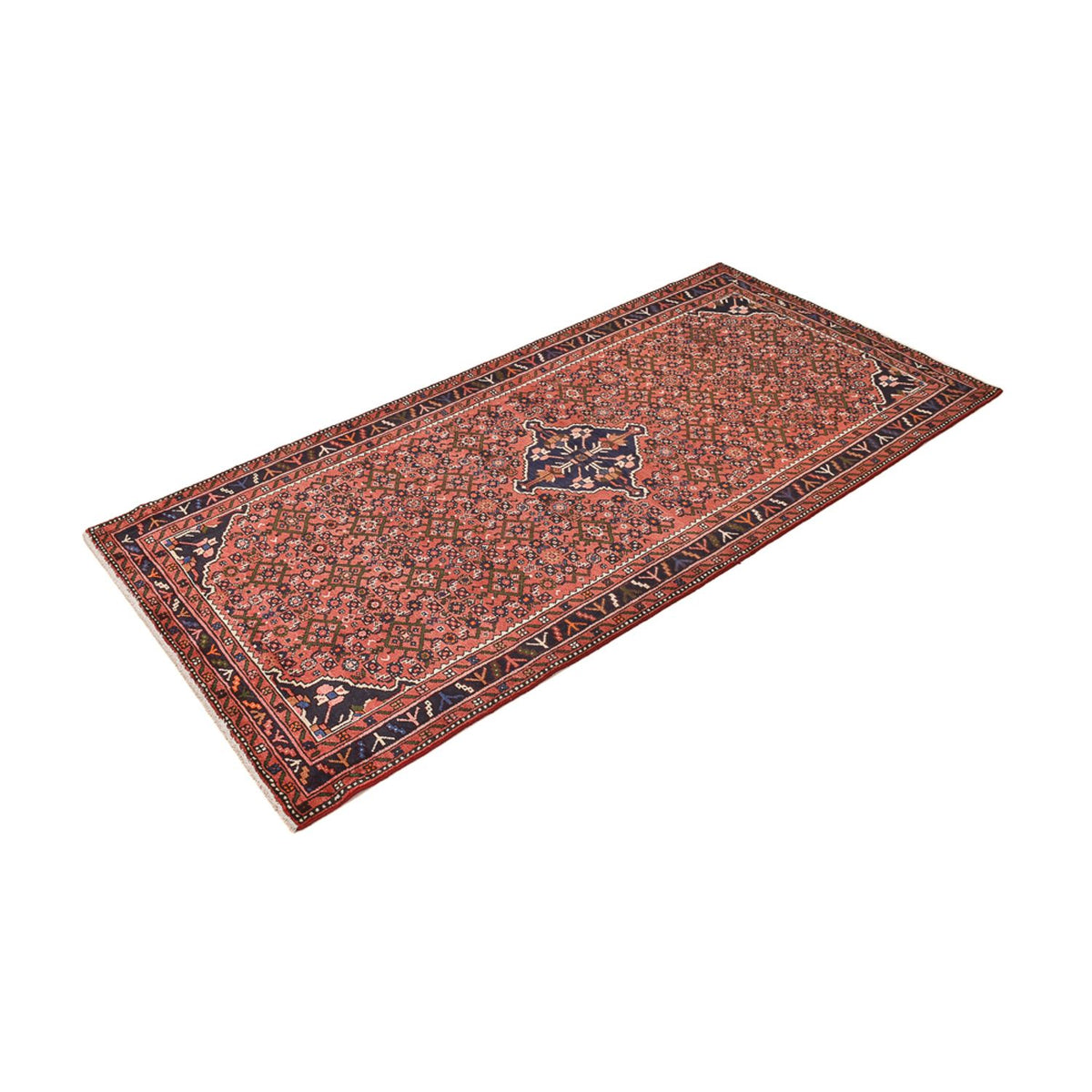 Tapis de couloir Tapis persan - Nomadic - 240 x 116 cm - rouge clair