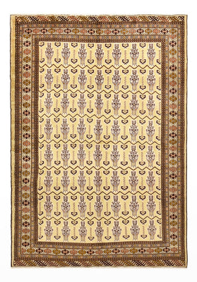 Tapis Turkaman - 213 x 146 cm - beige clair