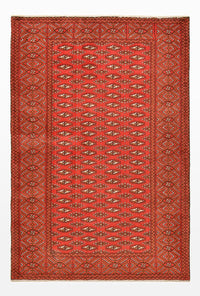 Tapis Turkaman - 186 x 125 cm - rouge