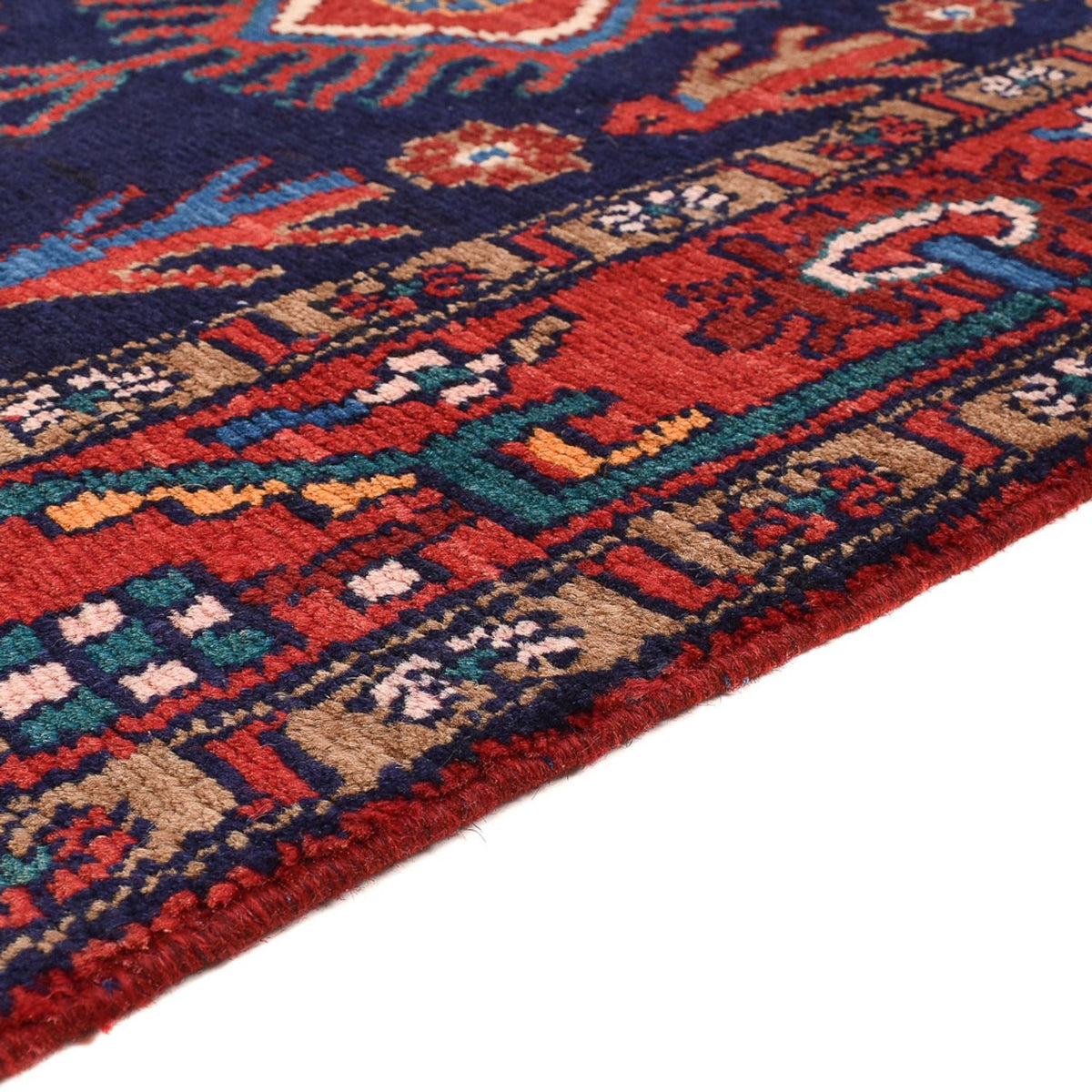 Tapis persan - Nomadic - 250 x 142 cm - bleu foncé