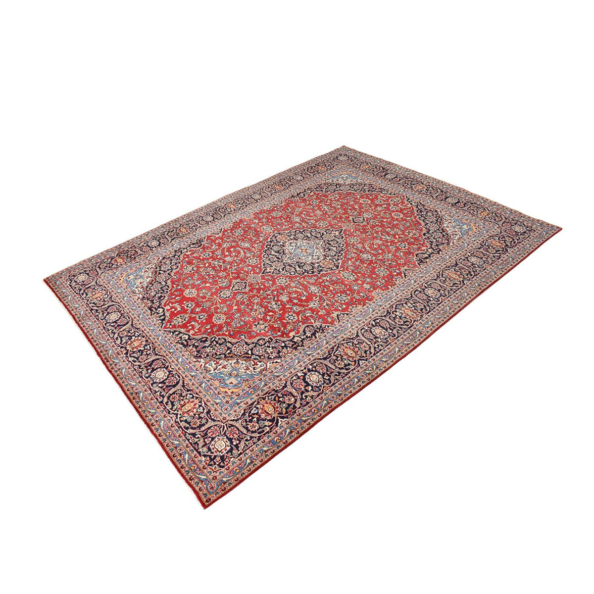 Tapis persan - Keshan - 392 x 290 cm - rouge