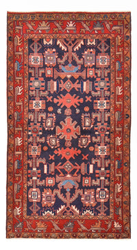Tapis de couloir Tapis persan - Nomadic - 226 x 123 cm - rouge