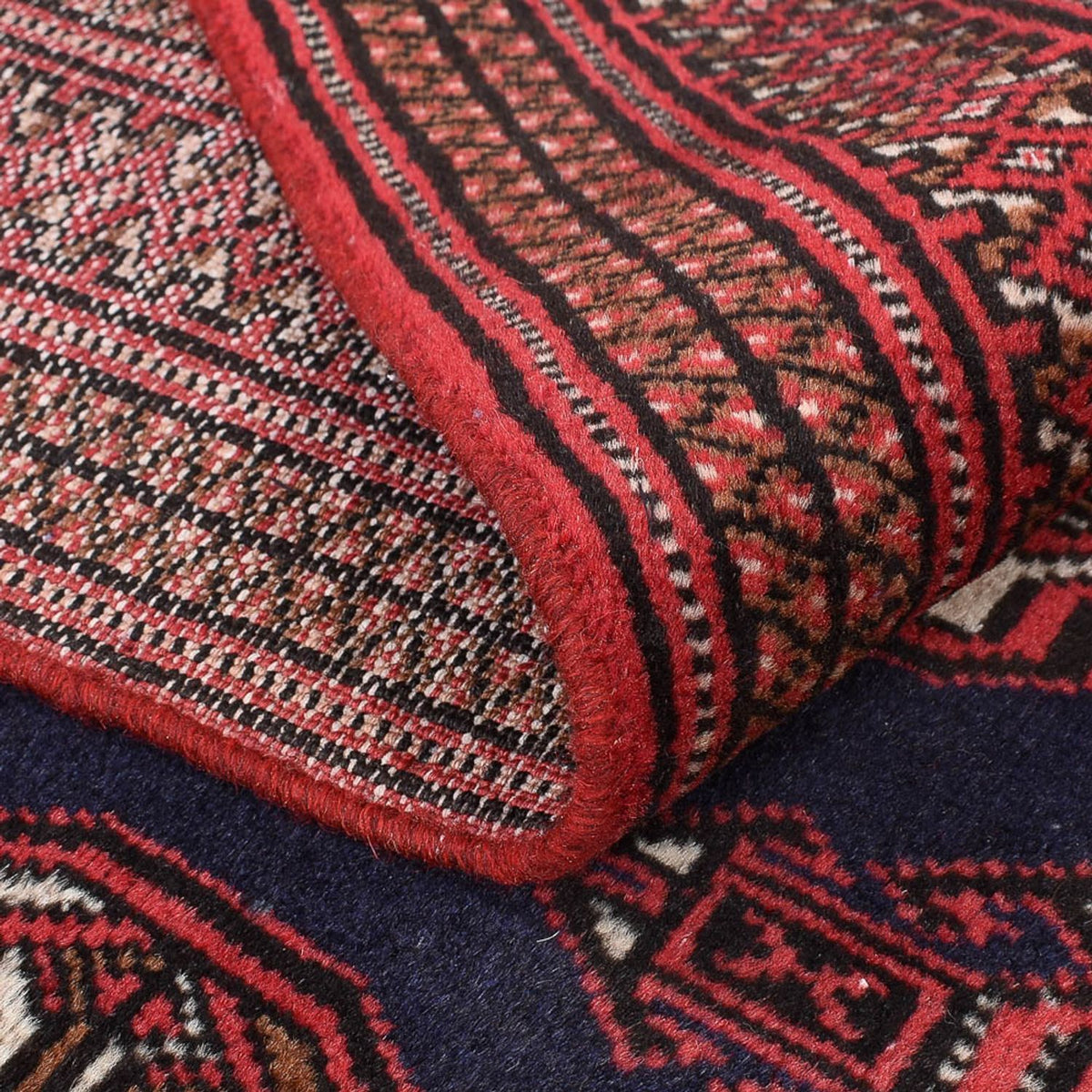 Tapis Turkaman - 190 x 129 cm - rouge