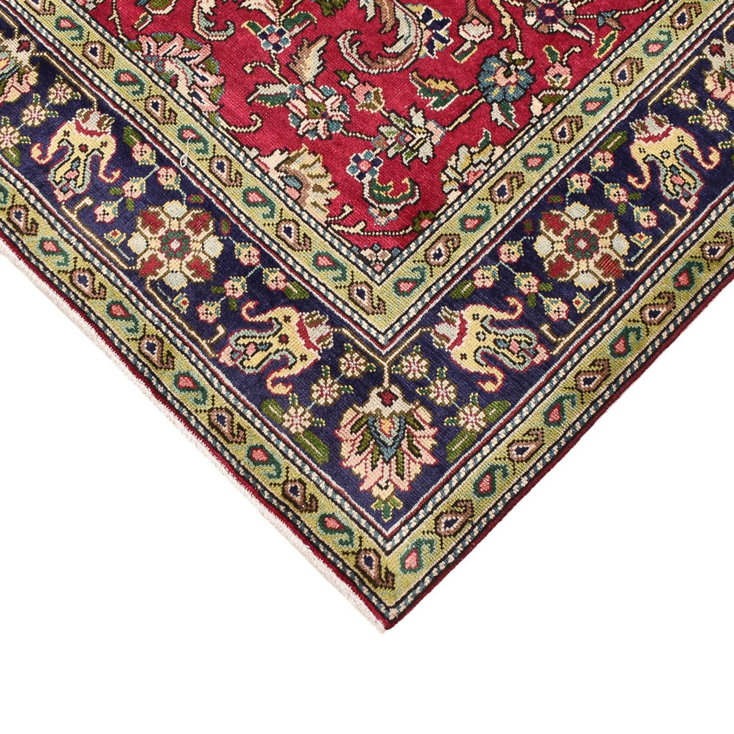 Tapis persan - Tabriz - 198 x 142 cm - rouge