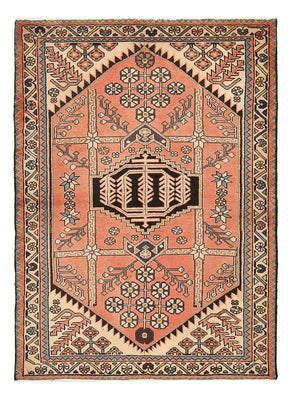 Tapis persan - Nomadic - 141 x 103 cm - rouge clair