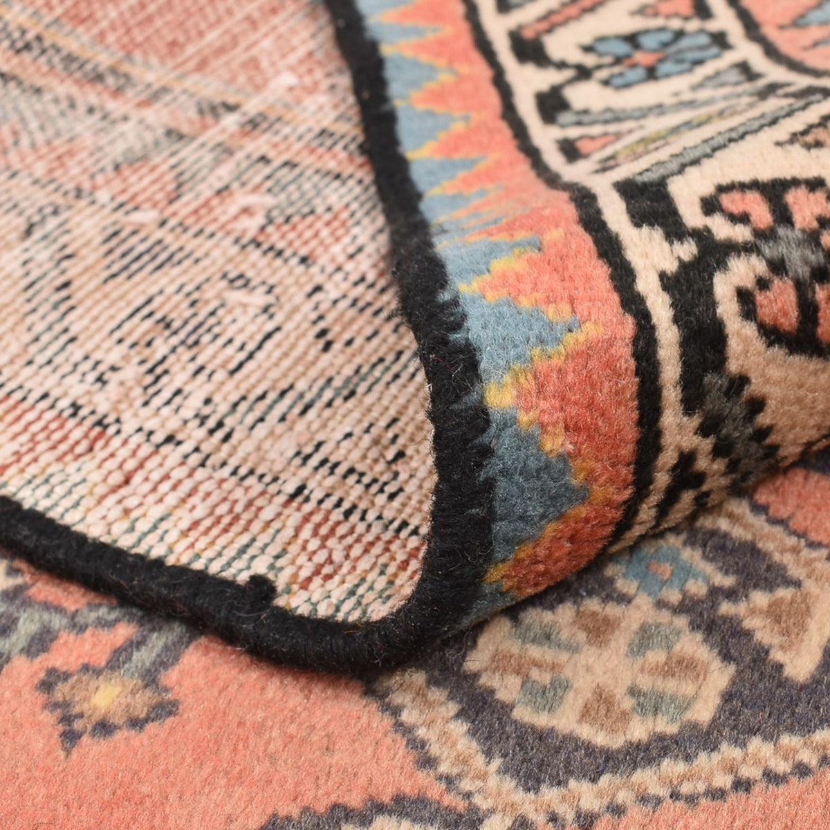 Tapis persan - Nomadic - 141 x 103 cm - rouge clair