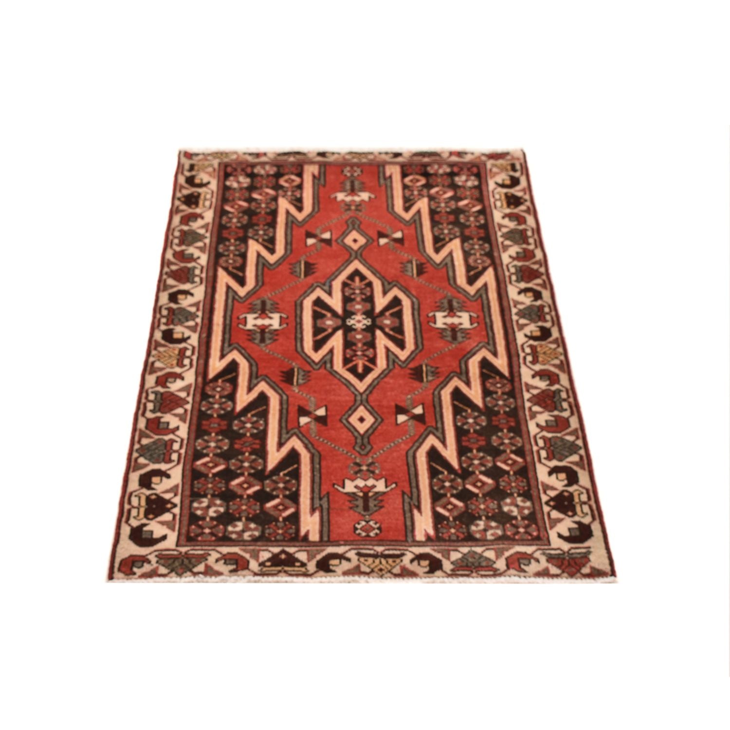 Tapis persan - Nomadic - 125 x 75 cm - rouge clair