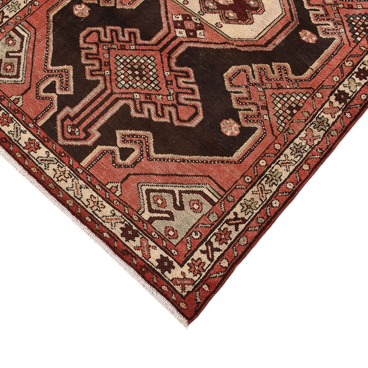 Tapis de couloir Tapis persan - Nomadic - 318 x 109 cm - terracotta