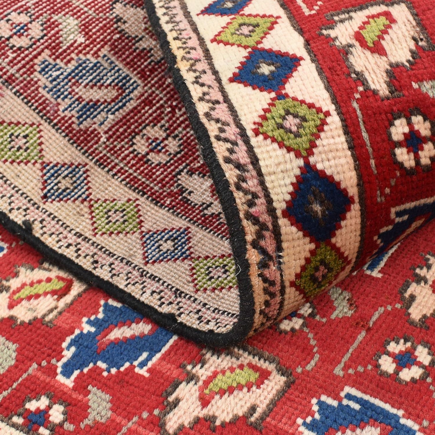 Tapis persan - Tabriz - 140 x 96 cm - rouge