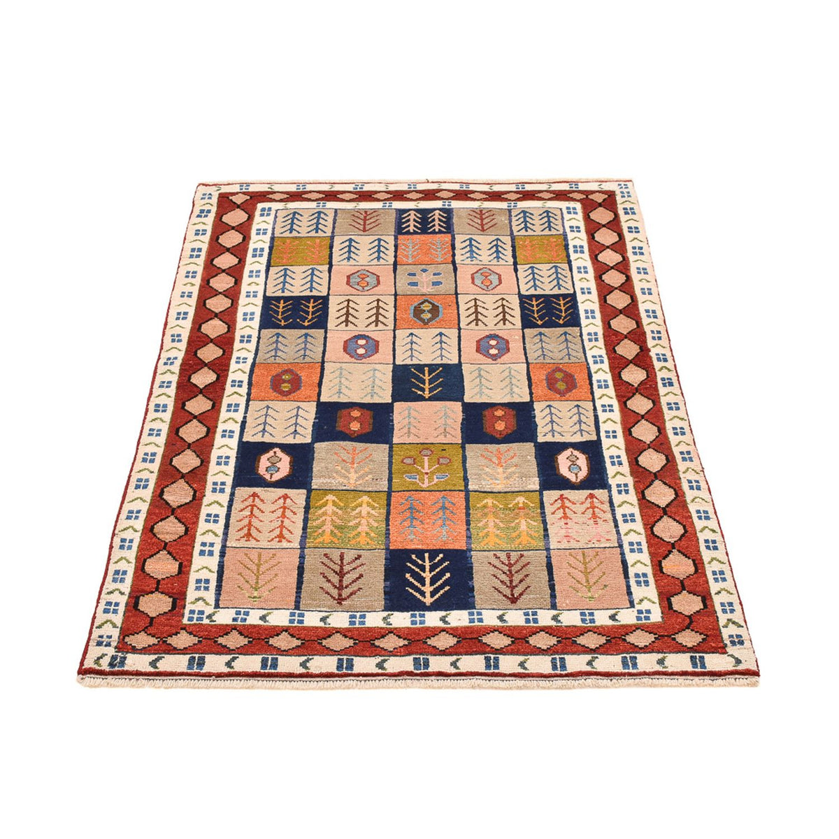 Tapis Gabbeh - Persan - 143 x 103 cm - multicolore