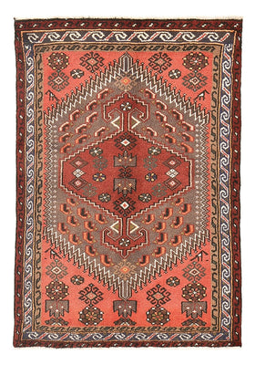 Tapis persan - Bidjar - 136 x 96 cm - rouge clair