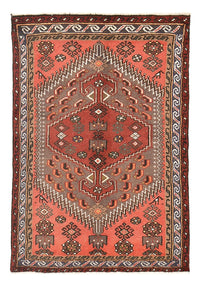 Tapis persan - Bidjar - 136 x 96 cm - rouge clair