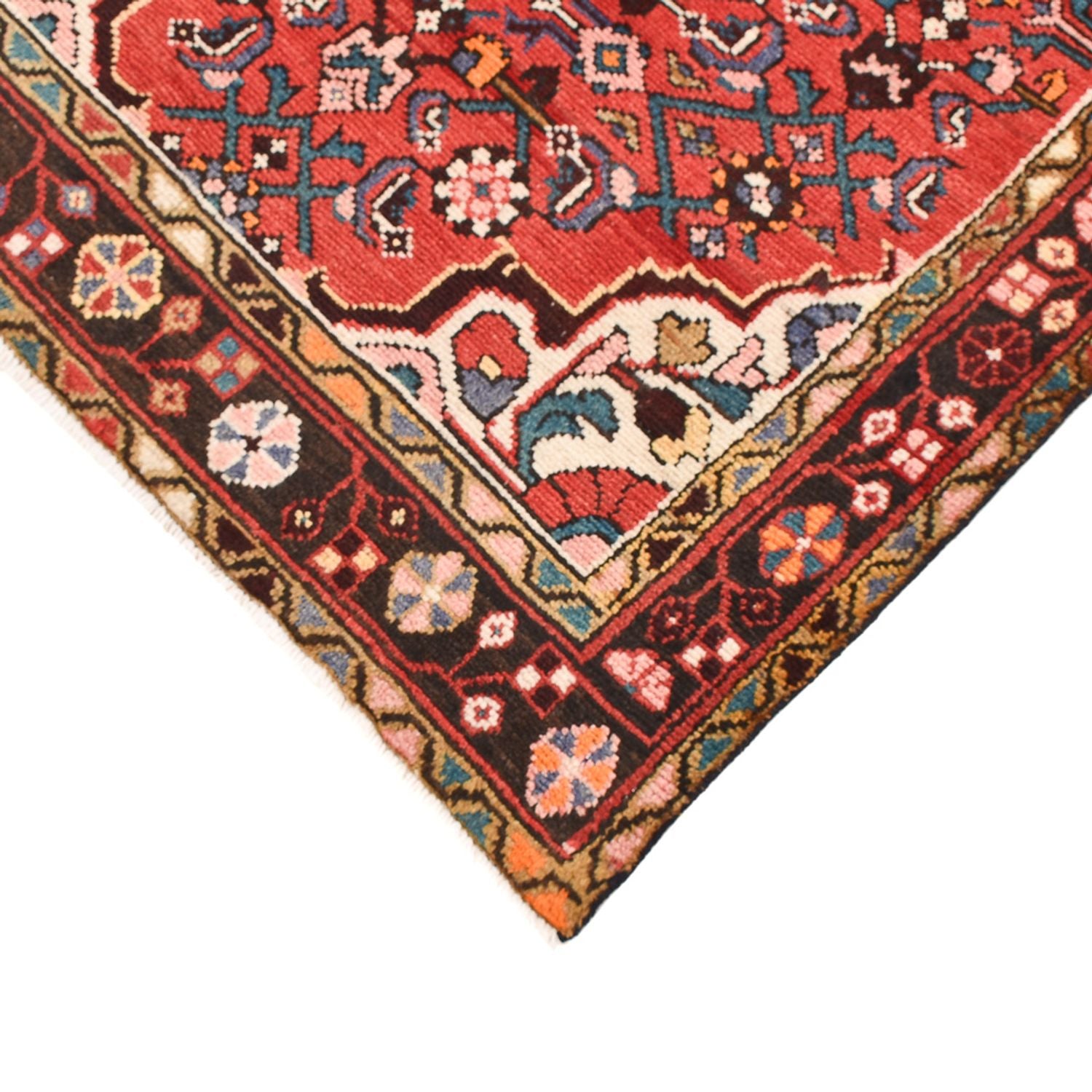 Tapis persan - Nomadic - 151 x 99 cm - rouge clair