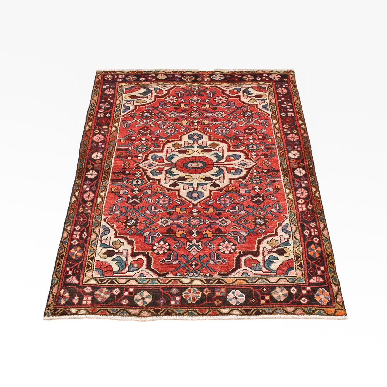 Tapis persan - Nomadic - 151 x 99 cm - rouge clair
