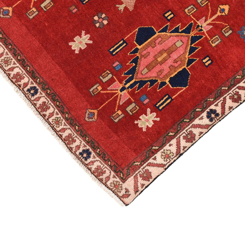 Tapis de couloir Tapis persan - Nomadic - 129 x 107 cm - rouge