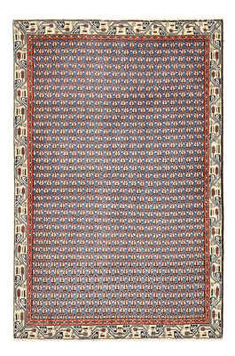 Tapis persan - Mir - 145 x 94 cm - bleu de mer