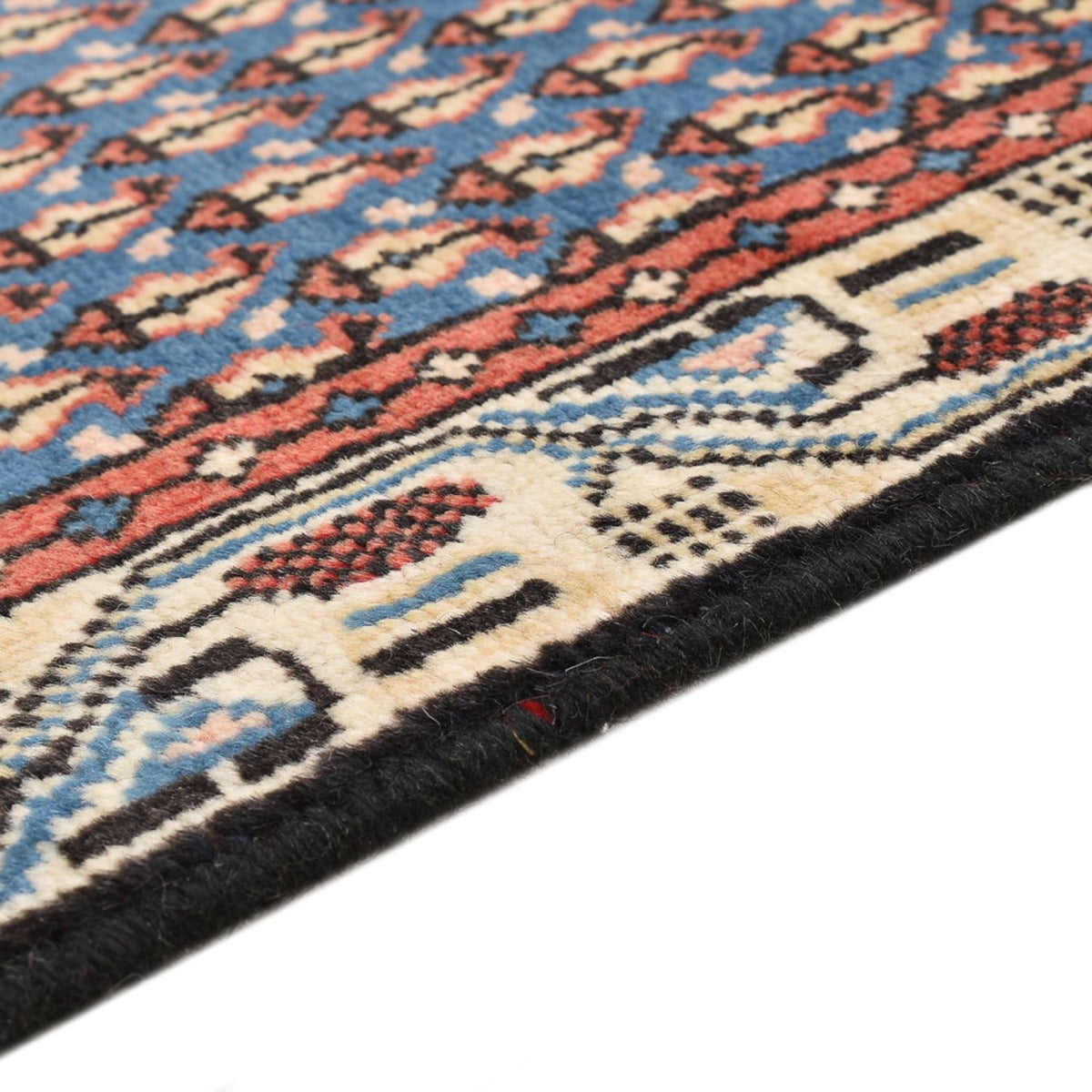 Tapis persan - Mir - 145 x 94 cm - bleu de mer
