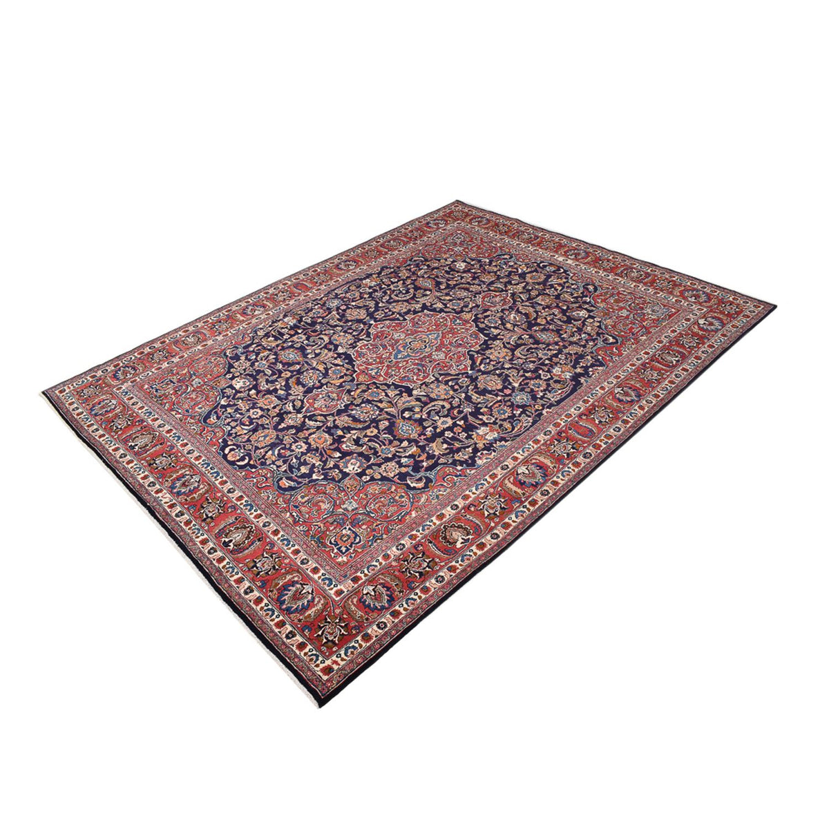 Tapis persan - Classique - 374 x 293 cm - bleu foncé