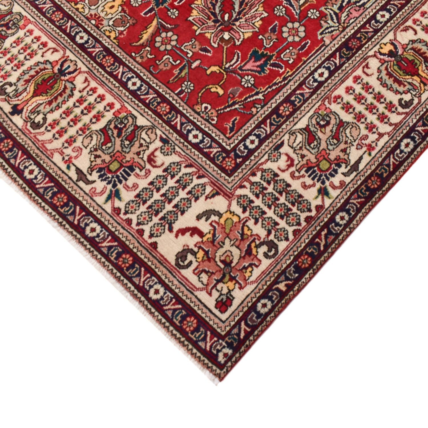 Tapis persan - Tabriz - 374 x 295 cm - rouge