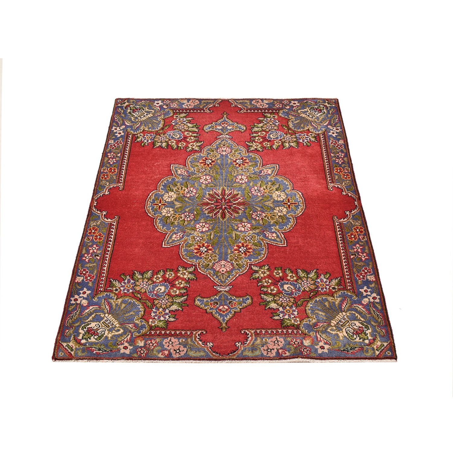 Tapis persan - Tabriz - 142 x 100 cm - rouge