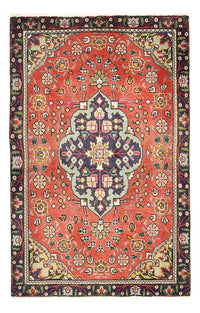 Tapis persan - Tabriz - 139 x 90 cm - rouge clair