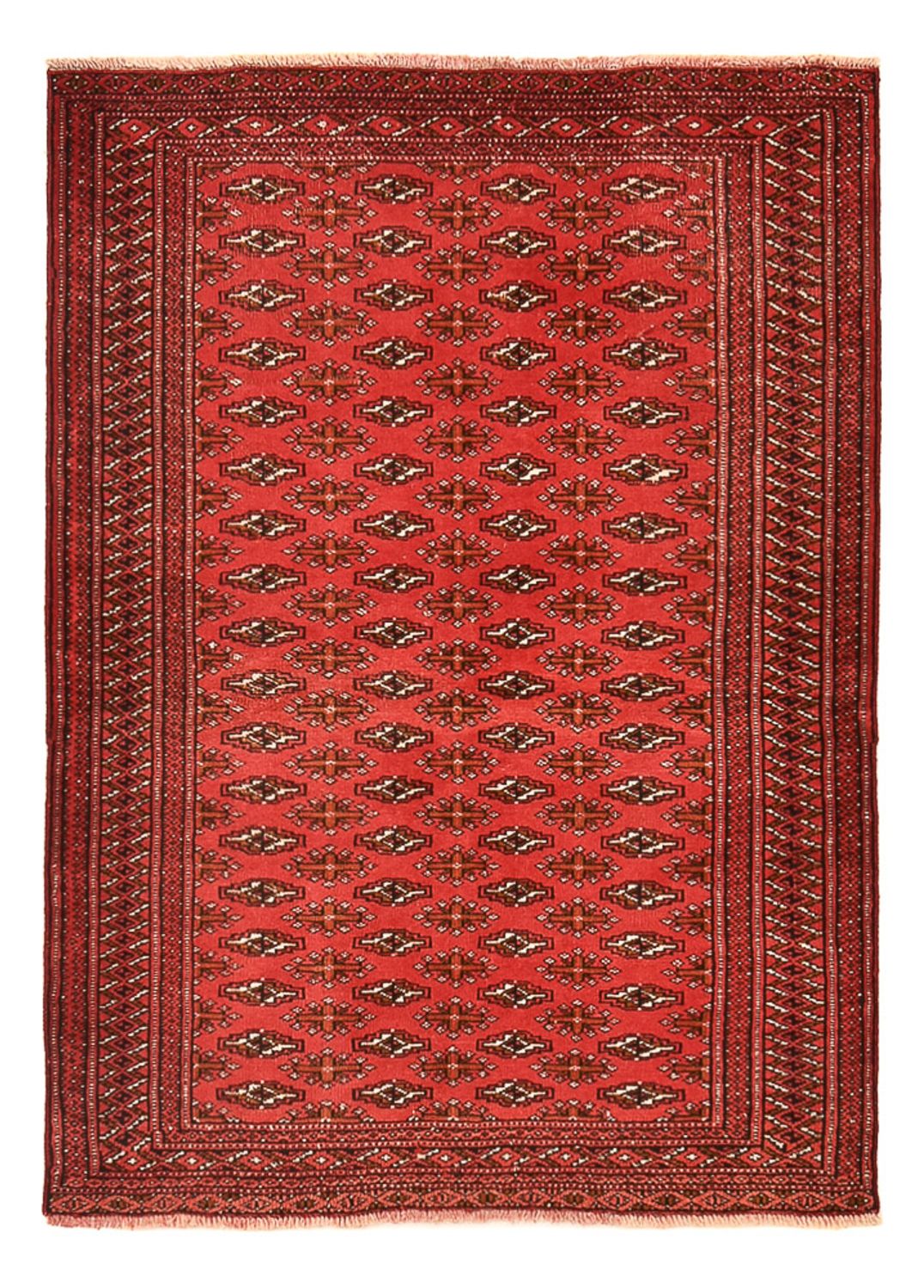 Tapis Turkaman - 138 x 98 cm - rouge