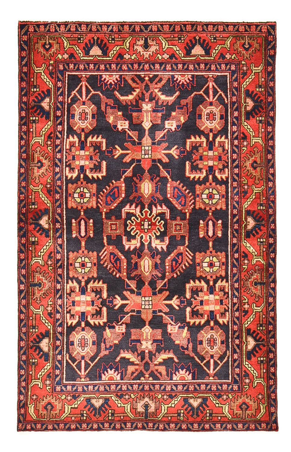 Tapis persan - Nomadic - 205 x 131 cm - multicolore
