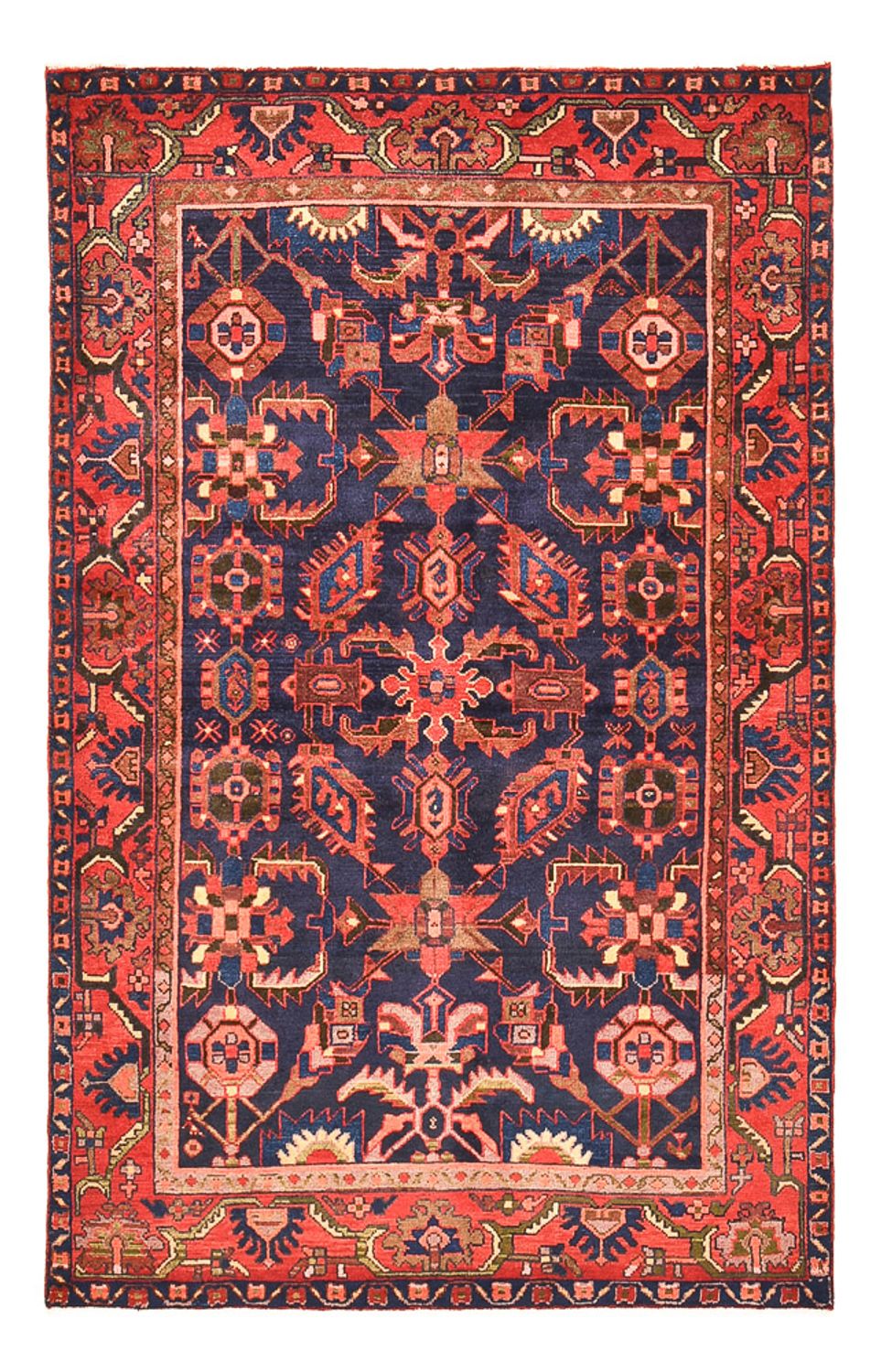 Tapis persan - Nomadic - 211 x 132 cm - multicolore