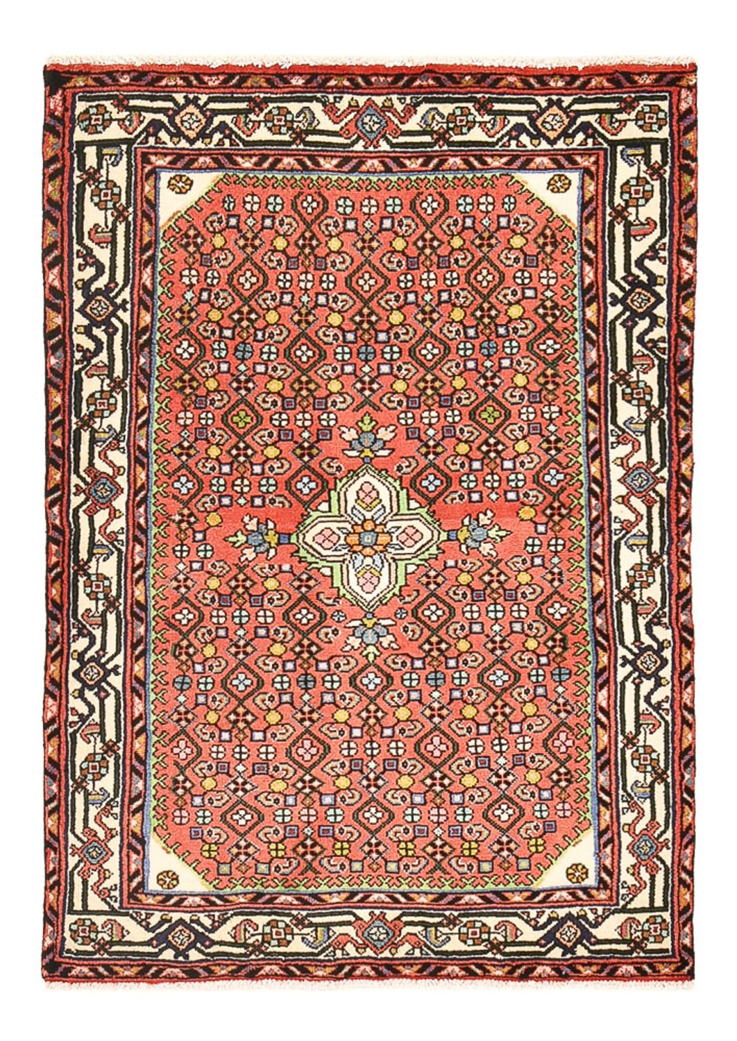 Tapis persan - Nomadic - 132 x 91 cm - rouge
