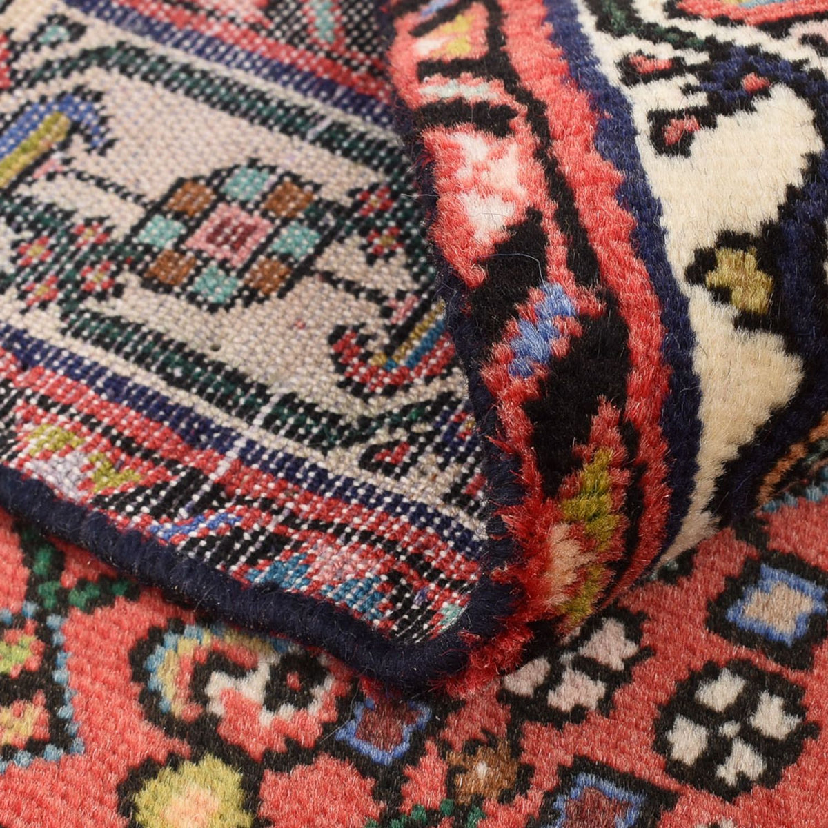 Tapis persan - Nomadic - 132 x 91 cm - rouge