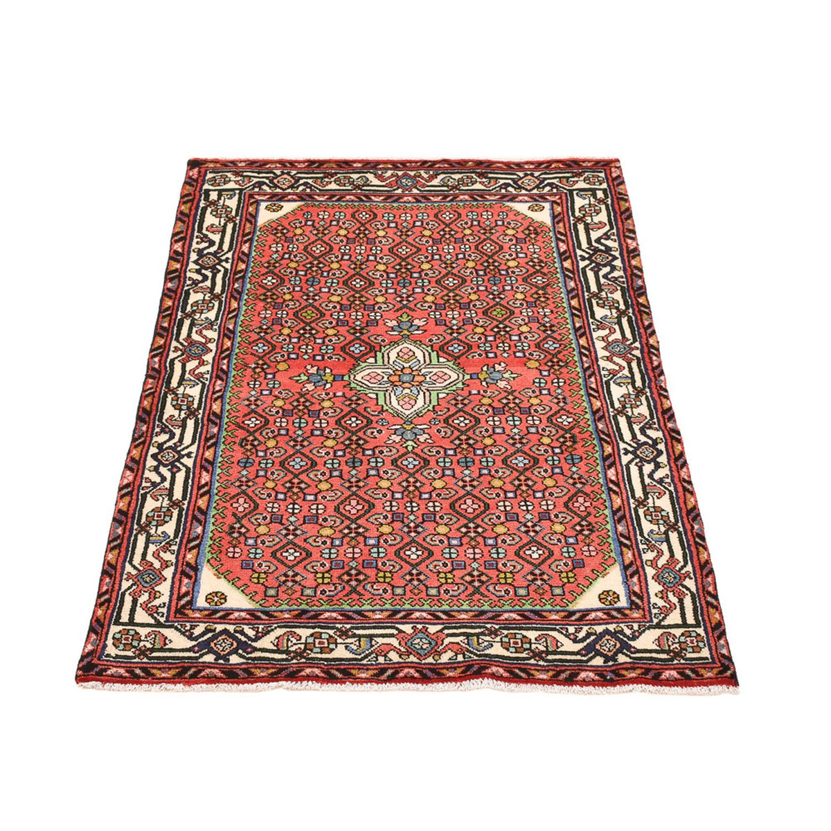 Tapis persan - Nomadic - 132 x 91 cm - rouge