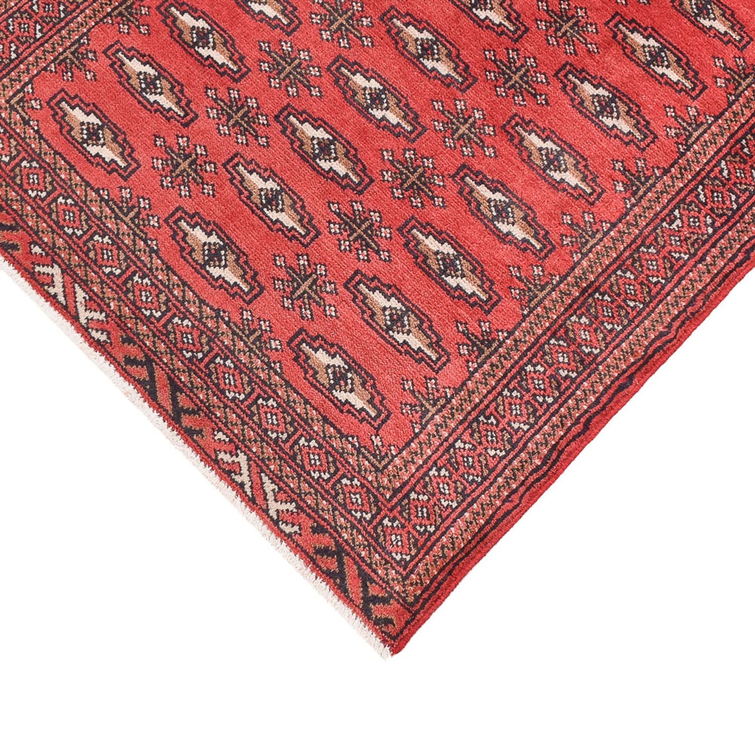 Tapis de couloir Tapis Turkaman - 285 x 77 cm - rouge