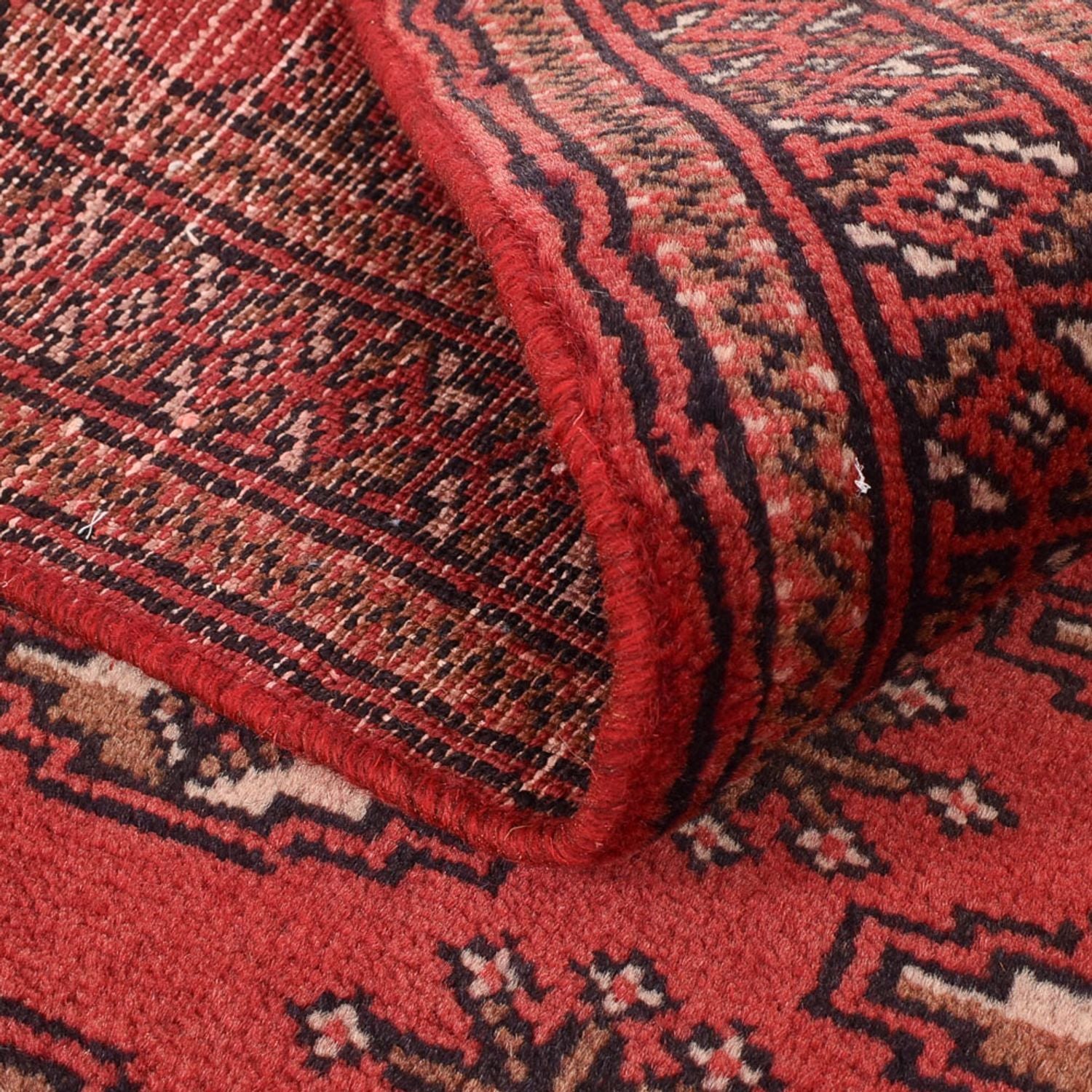 Tapis de couloir Tapis Turkaman - 285 x 77 cm - rouge