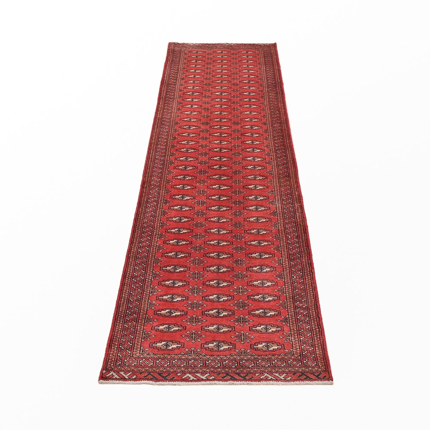 Tapis de couloir Tapis Turkaman - 285 x 77 cm - rouge