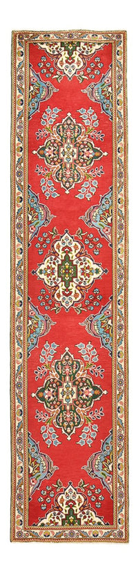 Tapis de couloir Tapis persan - Tabriz - 343 x 80 cm - rouge