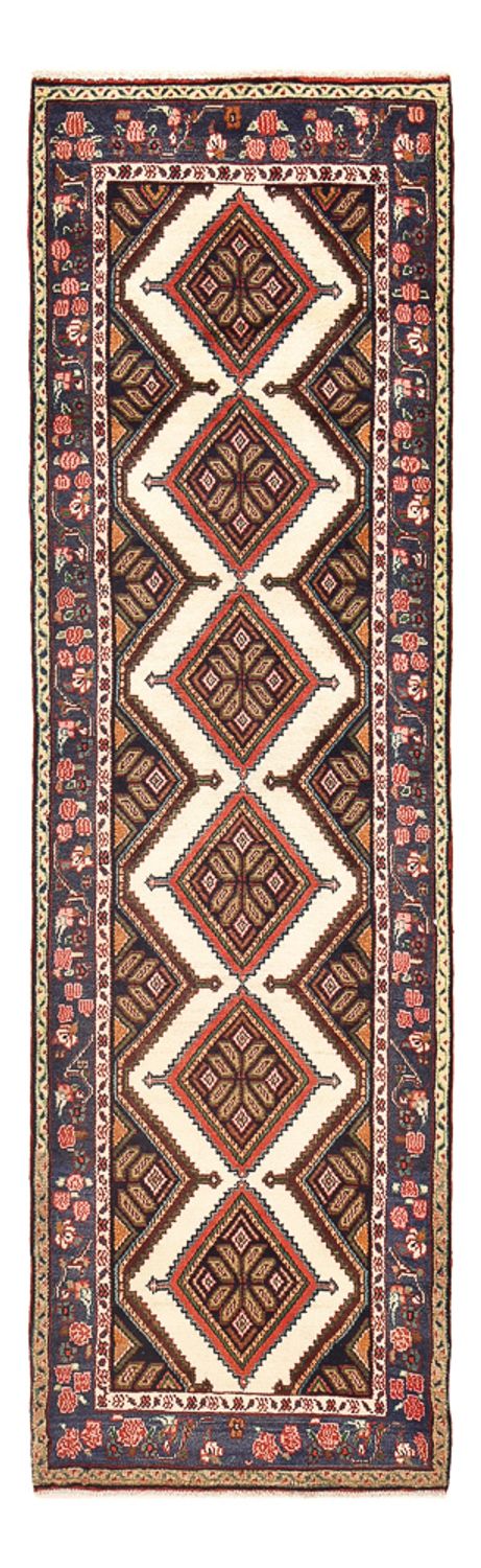 Tapis de couloir Tapis persan - Nomadic - 275 x 86 cm - beige foncé