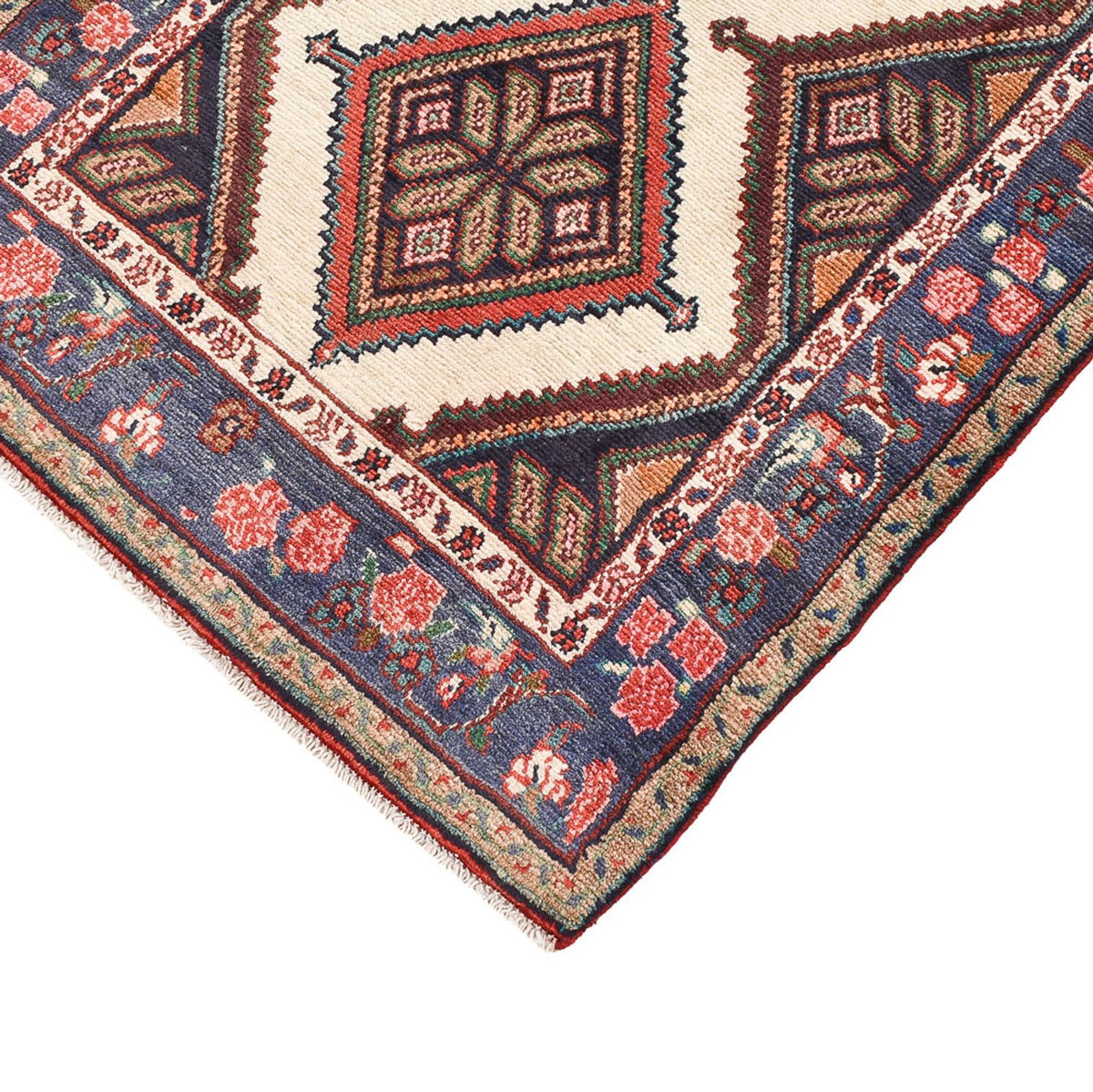 Tapis de couloir Tapis persan - Nomadic - 275 x 86 cm - beige foncé