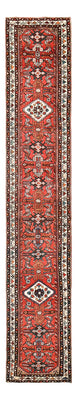 Tapis de couloir Tapis persan - Nomadic - 386 x 71 cm - rouge