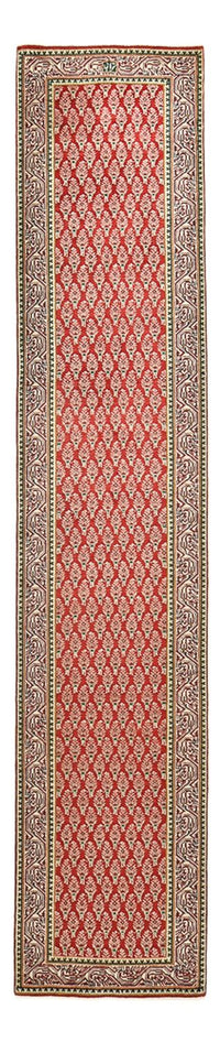 Tapis de couloir Tapis persan - Tabriz - 381 x 73 cm - rouille