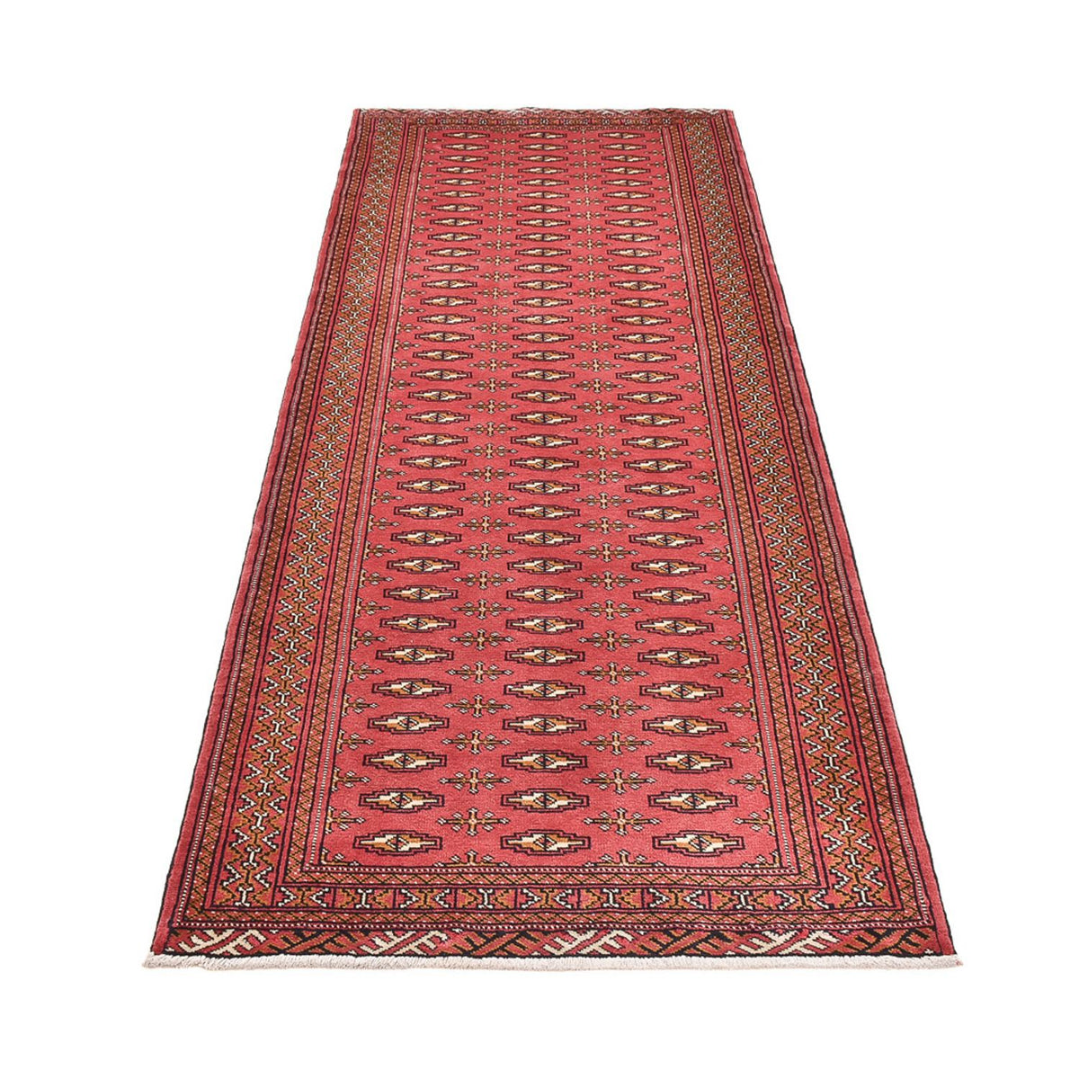 Tapis de couloir Tapis Turkaman - 285 x 105 cm - rouge