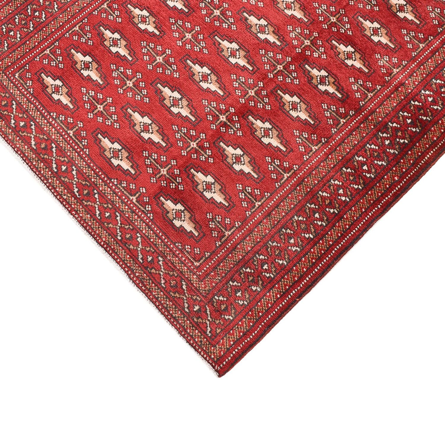 Tapis de couloir Tapis Turkaman - 274 x 96 cm - rouge