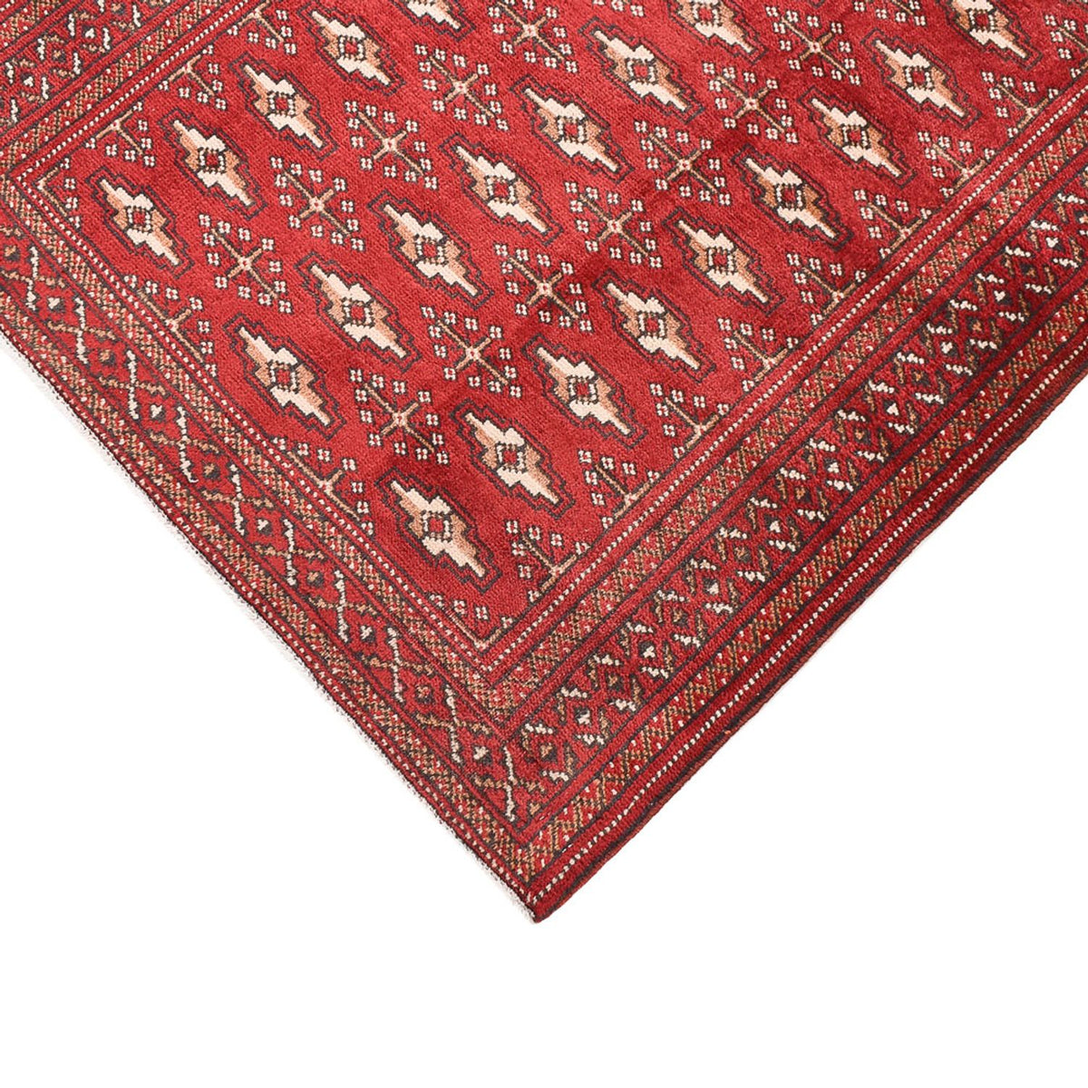 Tapis de couloir Tapis Turkaman - 274 x 96 cm - rouge