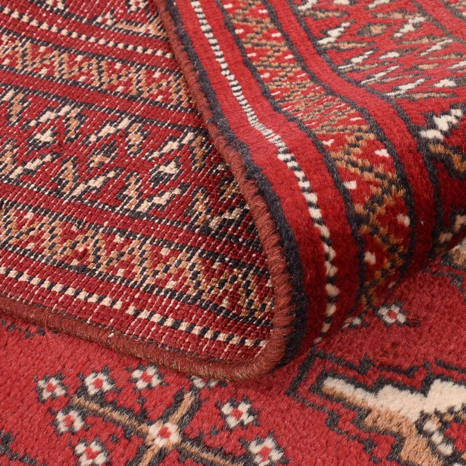 Tapis de couloir Tapis Turkaman - 274 x 96 cm - rouge