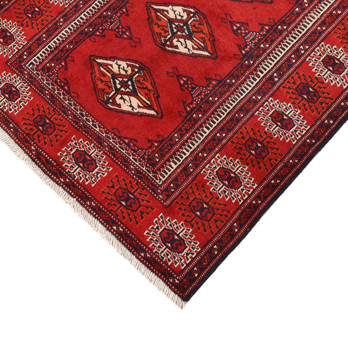 Tapis de couloir Tapis Turkaman - 353 x 89 cm - rouge