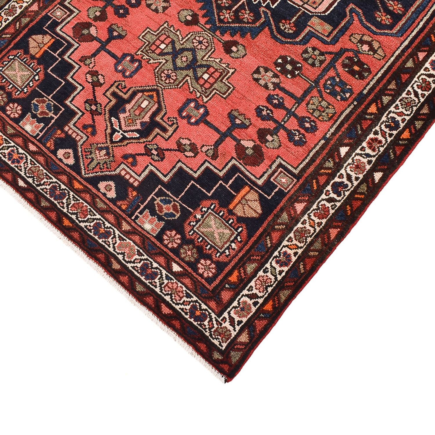 Tapis de couloir Tapis persan - Bidjar - 316 x 105 cm - rouge clair