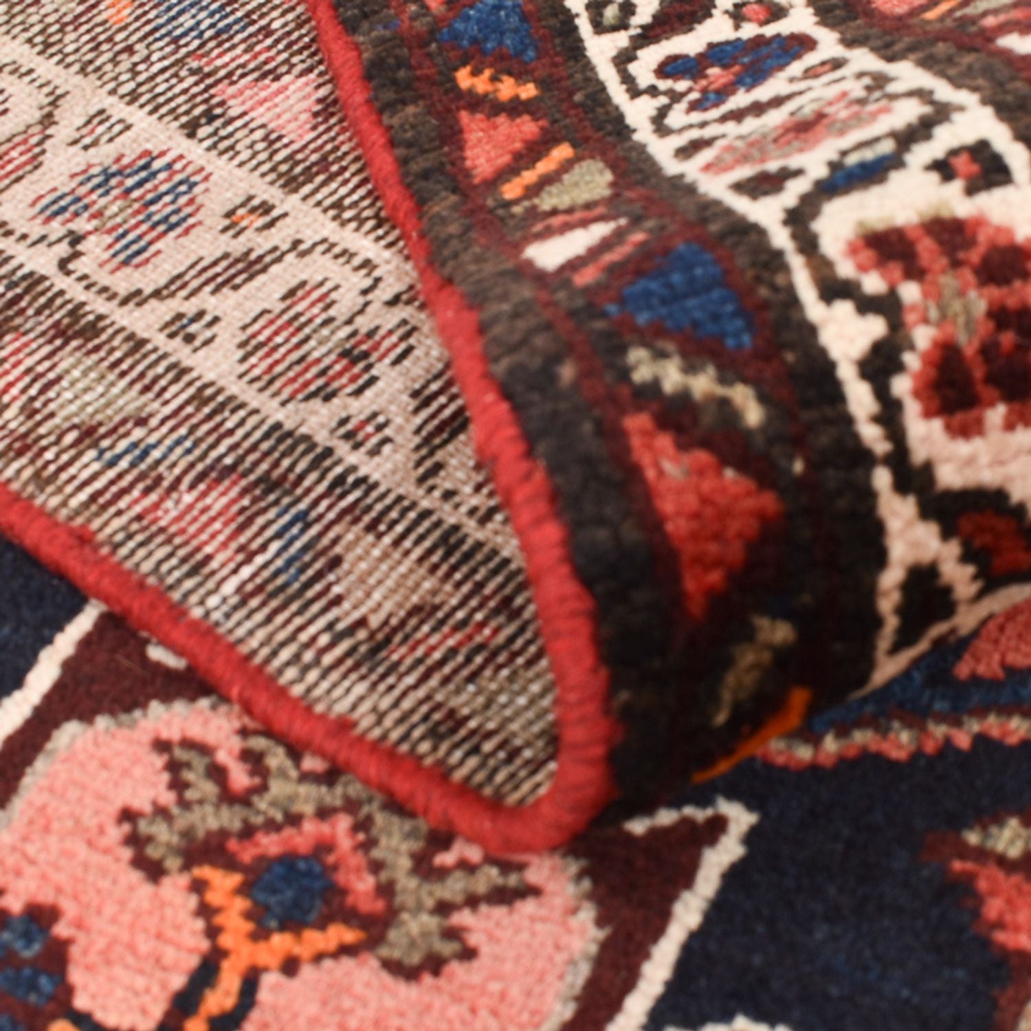 Tapis de couloir Tapis persan - Bidjar - 316 x 105 cm - rouge clair
