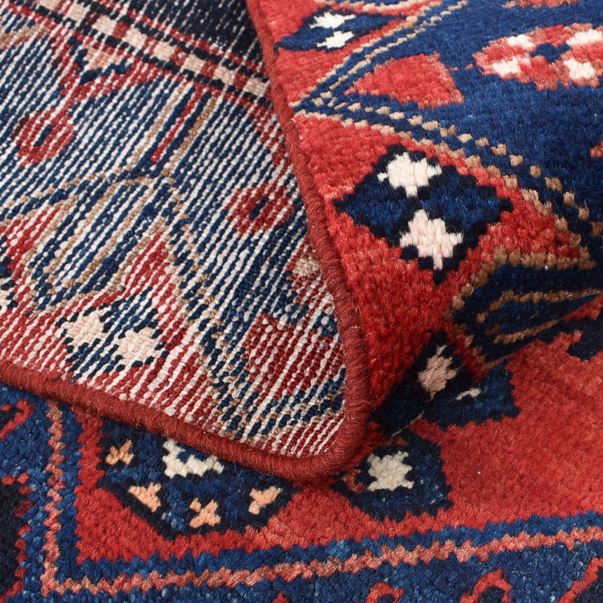 Tapis de couloir Tapis persan - Nomadic - 285 x 102 cm - bleu foncé