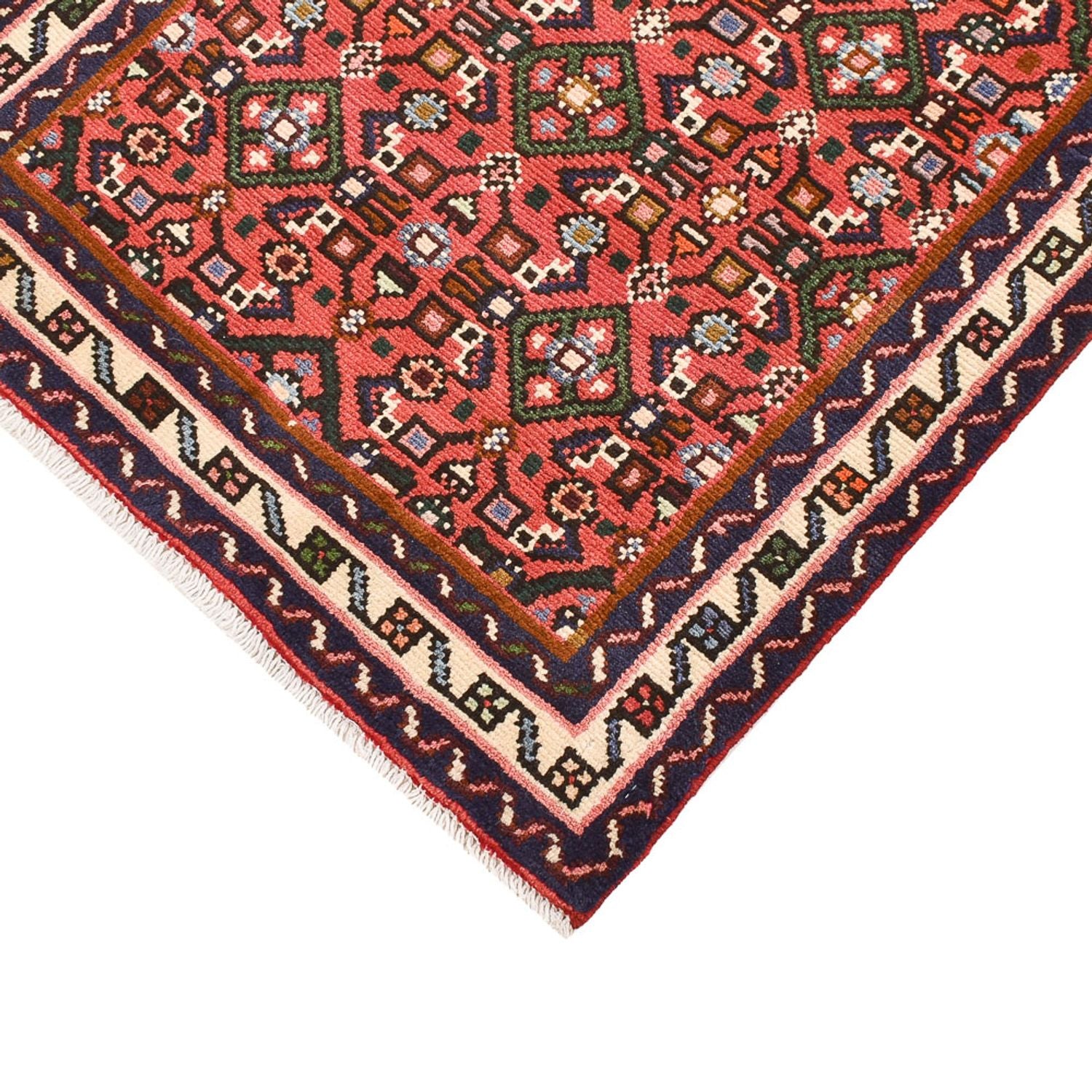 Tapis de couloir Tapis persan - Nomadic - 198 x 67 cm - rouge