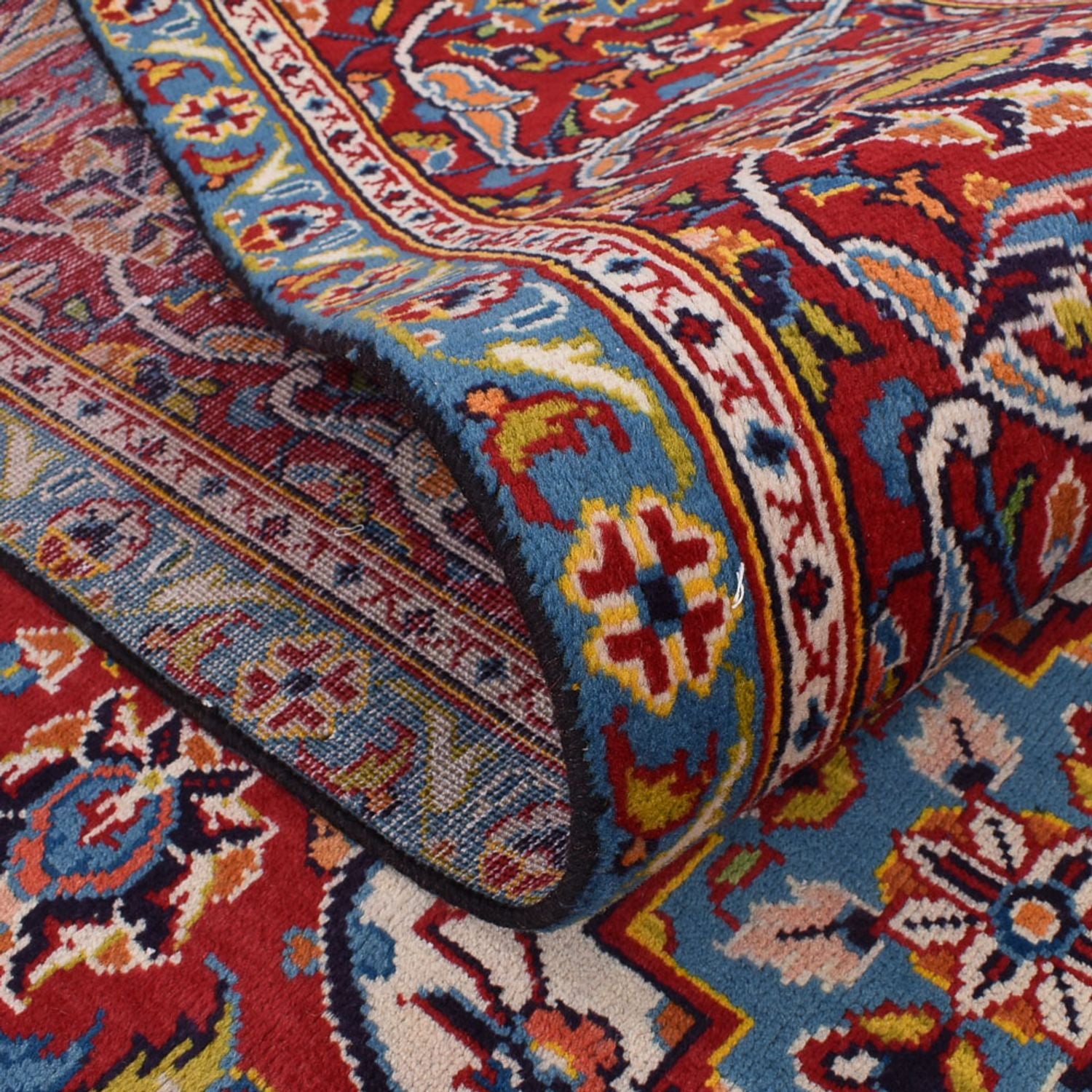Tapis persan - Keshan - 345 x 232 cm - rouge foncé