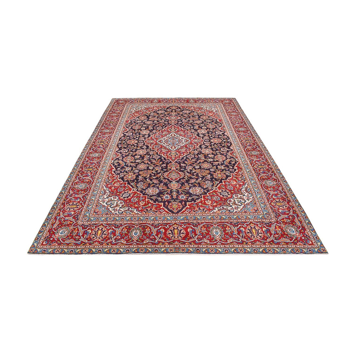 Tapis persan - Keshan - 345 x 232 cm - rouge foncé